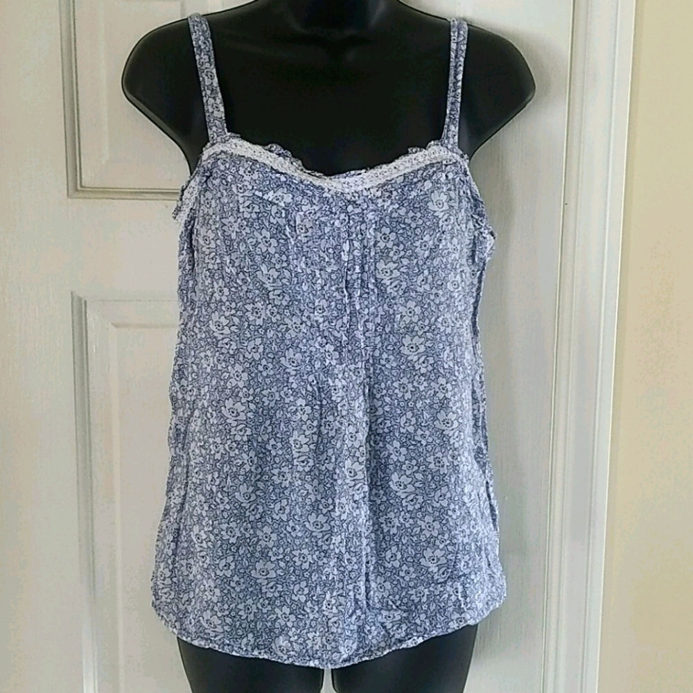 Pretty Light Floral Old Navy Tank